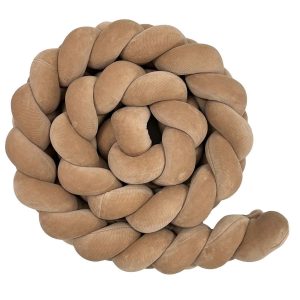 Tour de lit tressé 3 brins Latte – Lulumi