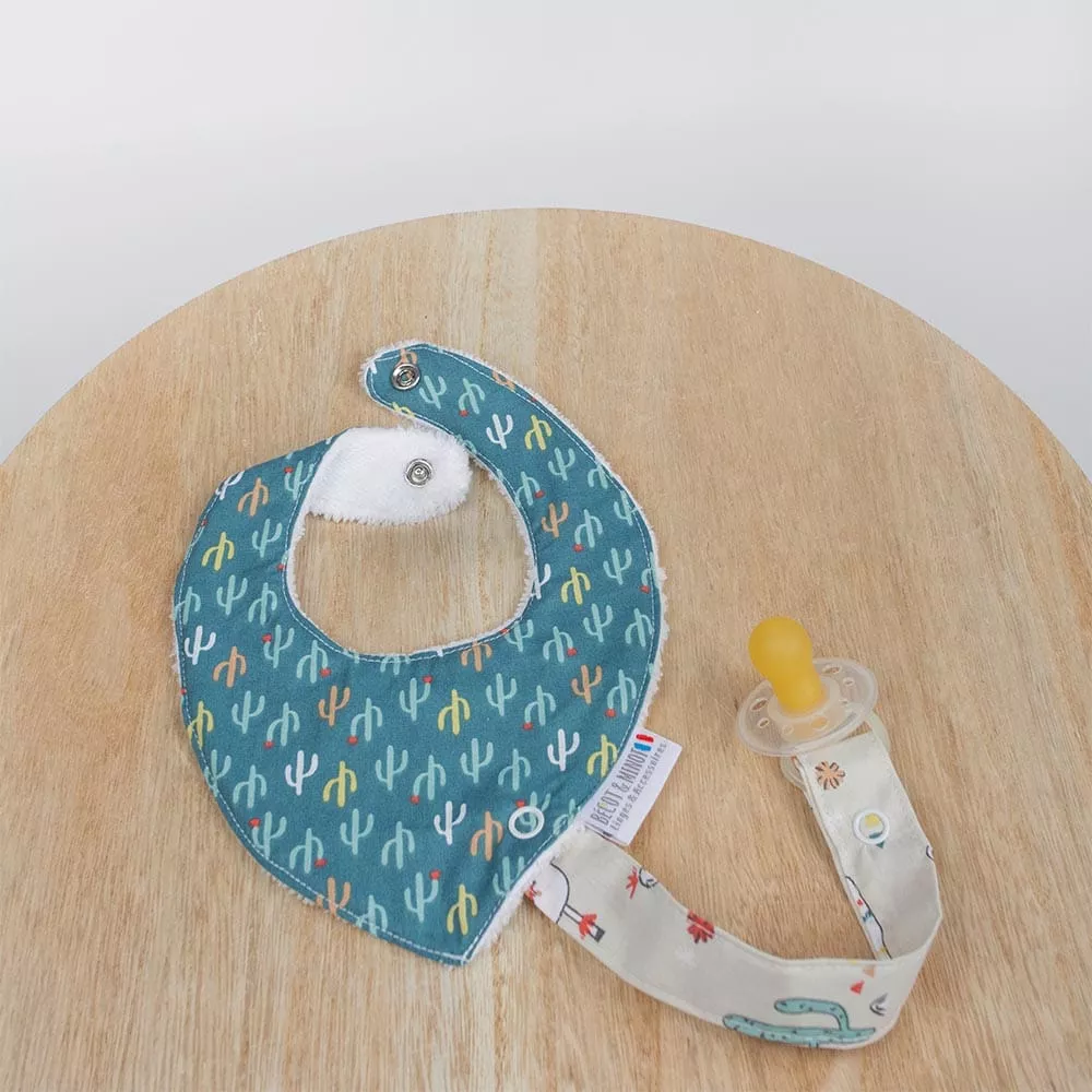 Bandana / Attache tétine Fait Main – Lamachou Pitchoun – Image 4