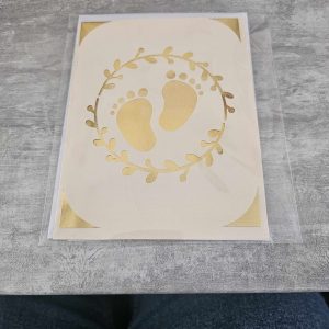 Carte de naissance pied