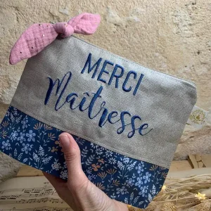 Pochette personnalisée « Merci Maîtresse »